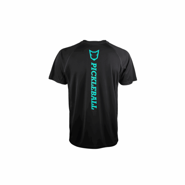 Fox Pickleball Black Back Teal Logo