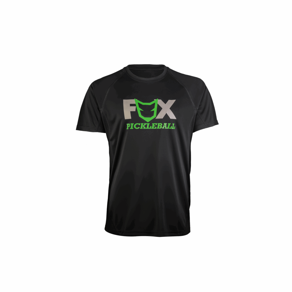 Fox Pickleball Black Back Green Logo