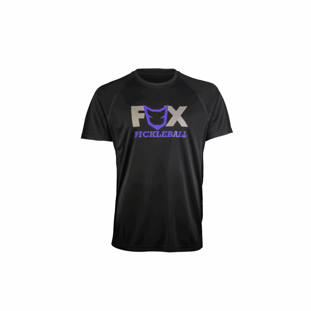 Fox Pickleball Black Back Purple Logo