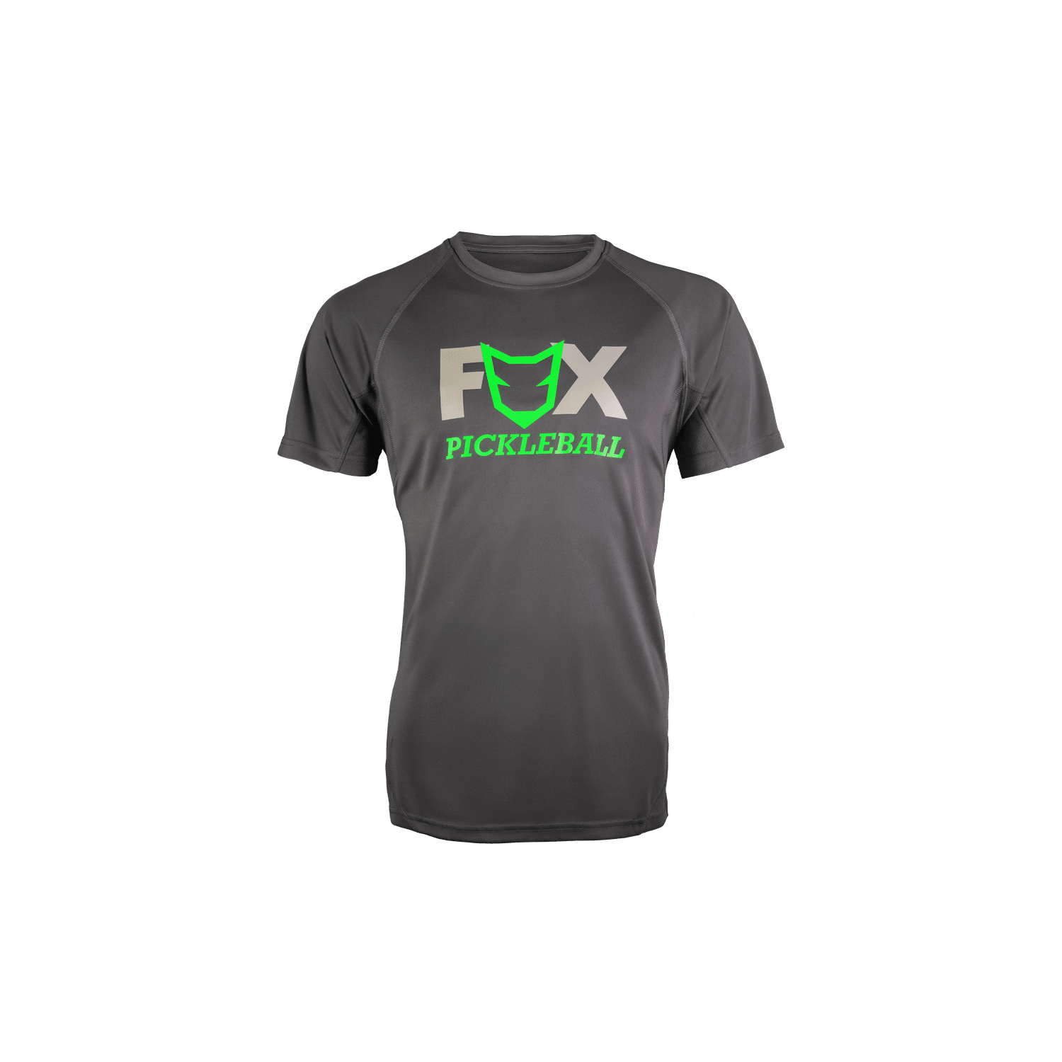 Fox Pickleball Grey Back Green Logo