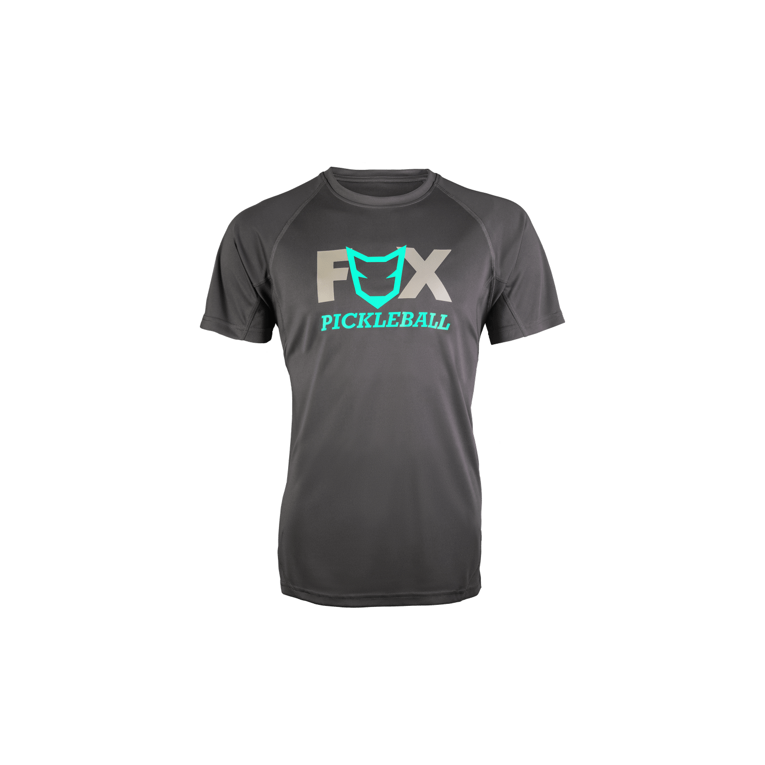 Fox Pickleball Grey Back Teal Logo