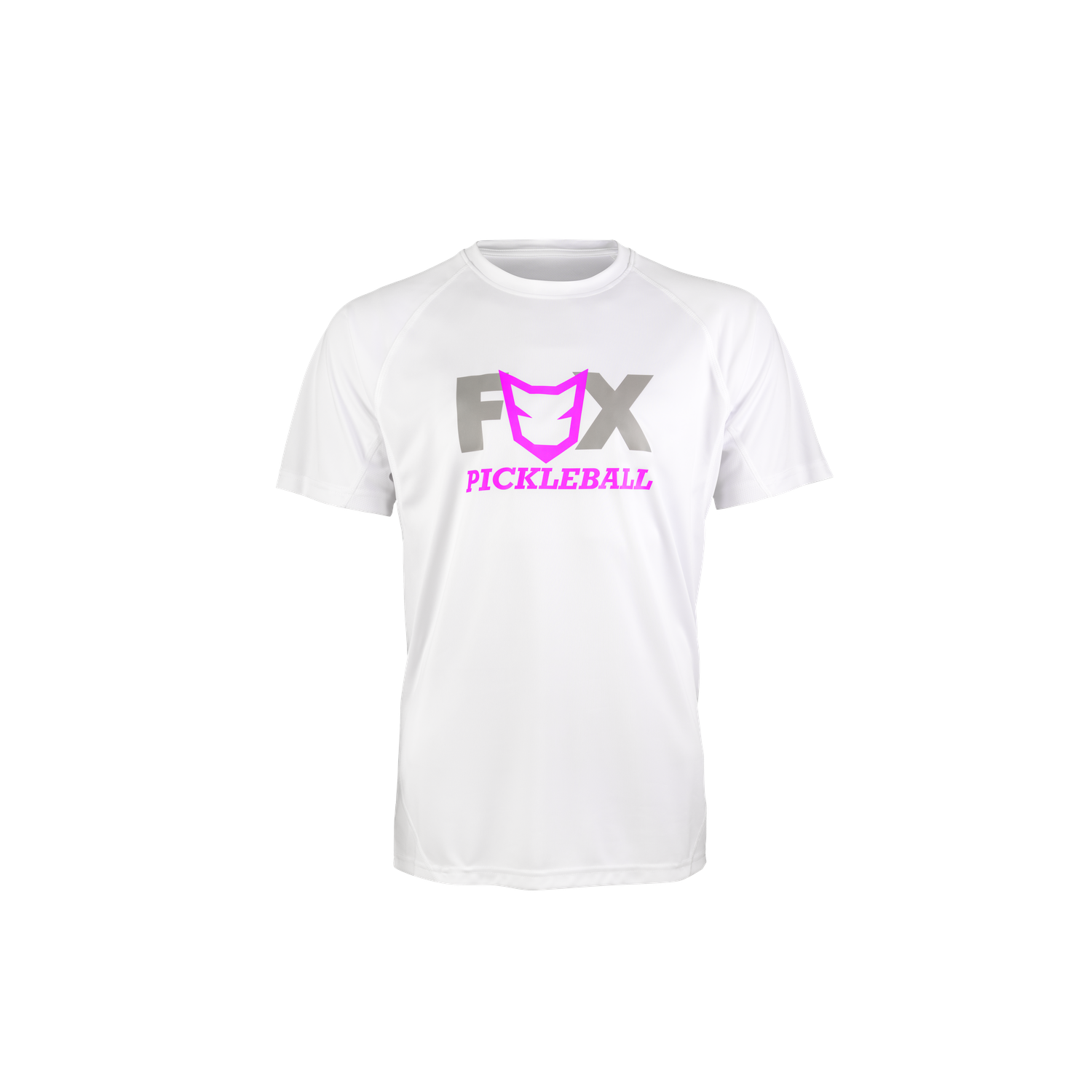 Fox Pickleball White Back Pink Logo