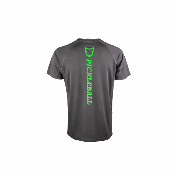 Fox Pickleball Grey Back Green Logo