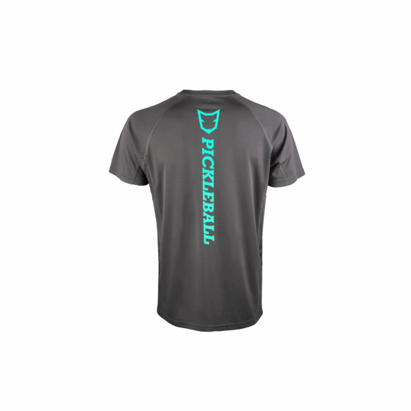 Fox Pickleball Grey Back Teal Logo